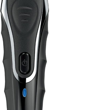 مجموعة ماكينة حلاقة WAHL Aqua Groom القابلة لإعادة الشحن، ماكينة حلاقة ليثيوم أيون مقاومة للماء، ماكينة حلاقة وتفاصيل، 12 مشطًا لأطوال مختلفة لقص شعر اللحية، مدة تشغيل 3 ساعات، 09899-027