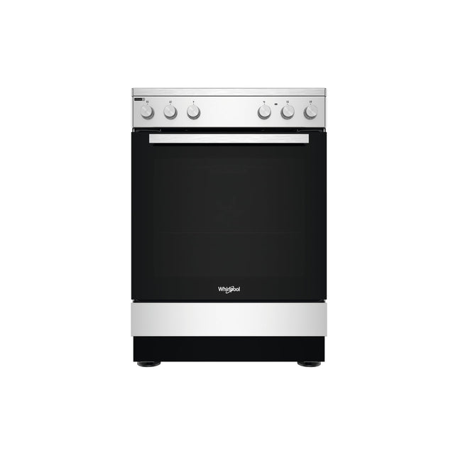 WHIRLPOOL 60CM CERAMIC COOKER-STEEL,WS68V8KHX,