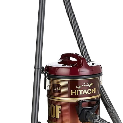 HITACHI Drum Type Vacuum Cleaner, CV950F  / 24CBS BK Gold/Black 18 L / 2100 W