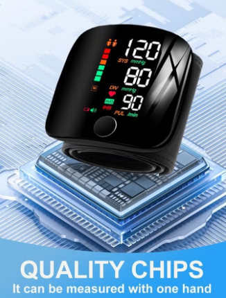 genernic Blood Pressure Monitor, Wrist Blood Pressure Monitor, Heart Rate Hypertension Monitor with Memory Fu