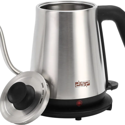 DSP Stainless Steel Electric Kettle 1200W, 800ml, Silver, Model KK1284