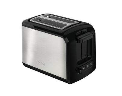 Tefal Express TT410D65 2slice(s) 850W Black, Stainless Steel Toaster (يوجد كسر بسيط)