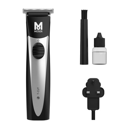 ماكينة حلاقة موسر تي-كت الاحترافية اللاسلكية للرجال بشفرة تي مقاس 40 مم (صنع في ألمانيا) | مدة تشغيل تصل إلى 60 دقيقة | شفرات فولاذية عالية الجودة | خفيفة الوزن وهادئة التشغيل (1591-0170)