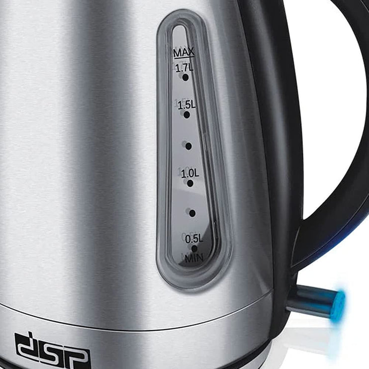 DSP Metal electric kettle KK1137 1.7 L 1850-2200w black