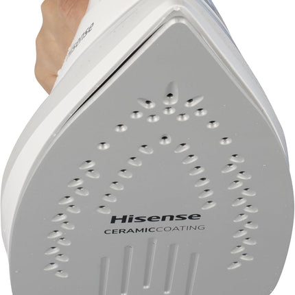 Hisense Steam Iron for Clothes-2800W Powerful Steam of 30 gm/min, water tank with 0.3 L, Press Spray Function, Anti-Clacium, Anti-Drip, Vertical Stream, Auto-Shut off, H28SIWES1
