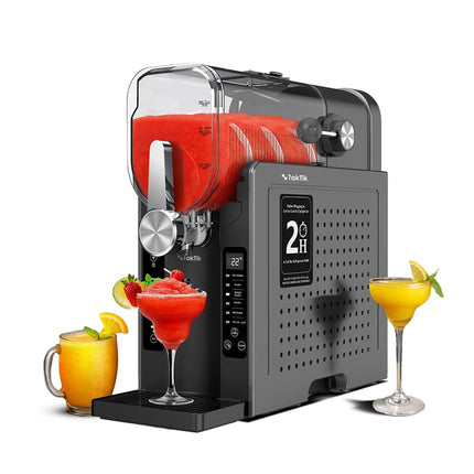 Taktik 1.6L Slush Machine & Home Ice Cream Maker – One-Touch Frozen Drink Maker with LED Display, 6 Presets, No-Ice Cooling System – Makes Slush, Milkshakes & Juices – 220-240V, 200W