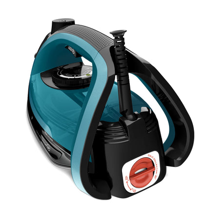 TEFAL Ultraglish Steam Iron, Durilium Airglide, Anti-calc, Anti Drip, 2800 Watts, Blue/Black  2800(خدوش جانبيه)