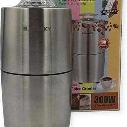 JAMAKY Italy Coffee grinder with Italian technology, 300 watts, design combines performance and beauty, practical and quick to prepare, model (JMK9002)