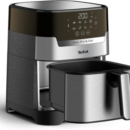 TEFAL Air Fryer | Easy Fry & Grill Digital 2-in-1 |4.2 L Capacity | 1550 W | Healthy Cooking | Air Fry + Grill | 8 Automatic Programs |Adjustable Temperature | Timer | | EY505D27