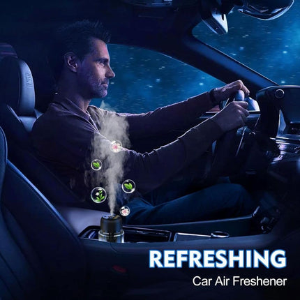 Blue Man Car Fragrance Diffuser 130mL, 3 Spray Modes, Touch Control, LED Display, 1 Hour Charging Time, 200mAh Battery, 20 m² Coverage, 3-4 Hours Working Time