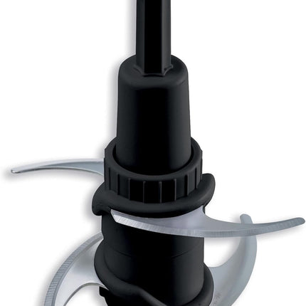 Kenwood 400W Electric Food Chopper with 500ml Bowl, 2 Speeds, Stainless Steel Quad Blade, Rubber Lid, Ice Crushing Function CHP40.000BK Black