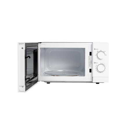 Tornado 20 Liters Solo Microwave Oven with 5 Power Levels, 700W, Defrost Function, 35 Minutes Timer, White, TWMS-20-W-E