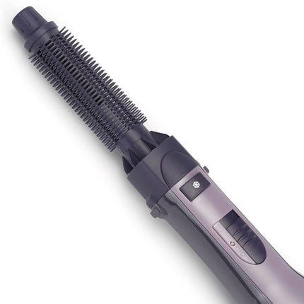طقم تصفيف الشعر الكامل من بيبي ليس إير ستايلر | ١٢٠٠ واط | فرش حرارية ٣٨ مم، فرش ثابتة ٢٥ مم، فرش ناعمة ٢٠ مم | تحكم أيوني بالتجعد | ٣ إعدادات حرارة | (AS121SDE)