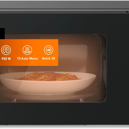 Panasonic 25L Solo Microwave Oven, 900W Power, 5 Power Levels, 10 Auto Programs, Quick 30 Function & Auto Defrost, Compact Countertop Microwave, Large Interior, Black, 1 Year Warranty – NN-ST34NBKPQ