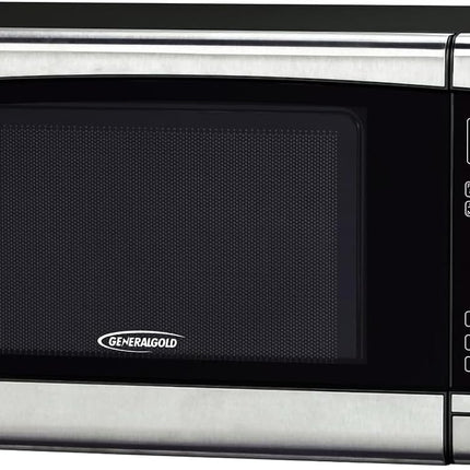 General Gold 34L Microwave Oven, 1000W Power, Digital Control, Black Stainless Steel Finish, Large Capacity 34 Liter Microwave for Fast Cooking & Reheating, Solol Microwave for Home & Office Use