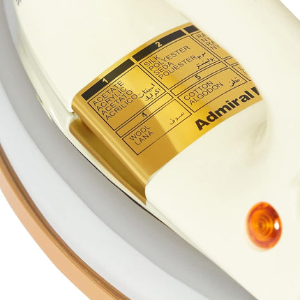 Admiral Heavy Weight Dry Iron, 2400 Input Watt with Ceramic Golden Soleplate Coating, Auto Shut Off Function - ADDI79B (1 Year Warranty)