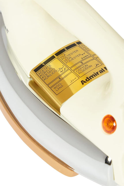 Admiral Heavy Weight Dry Iron, 2400 Input Watt with Ceramic Golden Soleplate Coating, Auto Shut Off Function - ADDI79B (1 Year Warranty)