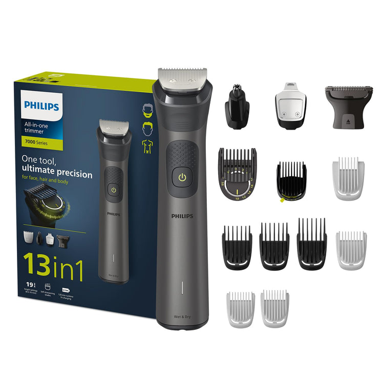 Philips All-in-One Trimmer MG7920/15 | 13-in-1 Face, Hair & Body Grooming | Nose & Ear | 120min Cordless, Showerproof