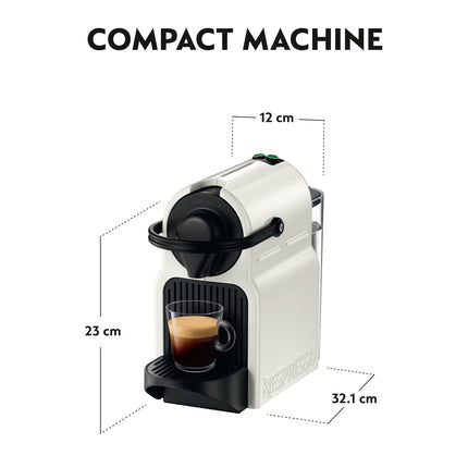 Nespresso Inissia coffee machine by Nespresso, White /0.7 L/‎1260W