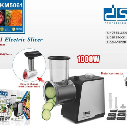 DSP KM5061 DSP 10 in 1 Electric Slicer 1000W