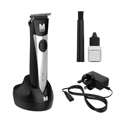 ماكينة حلاقة موسر تي-كت الاحترافية اللاسلكية للرجال بشفرة تي مقاس 40 مم (صنع في ألمانيا) | مدة تشغيل تصل إلى 60 دقيقة | شفرات فولاذية عالية الجودة | خفيفة الوزن وهادئة التشغيل (1591-0170)