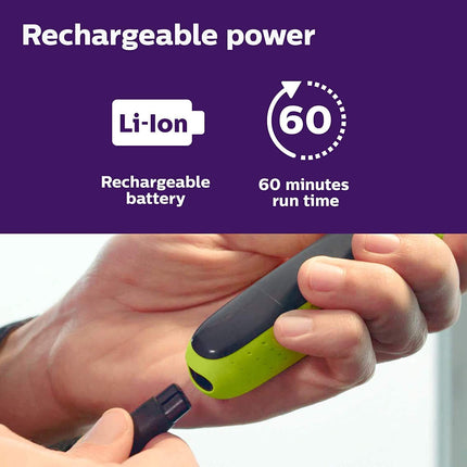 Philips ONEBLADE Hybrid Electric Face, Body Trimmer and Shaver Qp2630/60
