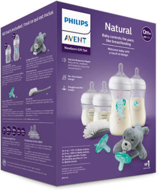 Philips AVENT Natural Baby Bottle with Natural Response , Gift Set Sea Design, SCD838/05