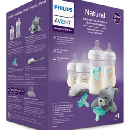 Philips AVENT Natural Baby Bottle with Natural Response , Gift Set Sea Design, SCD838/05