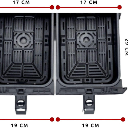 Ariete AIR FRYER DUAL For double quantities 8L / 1700W