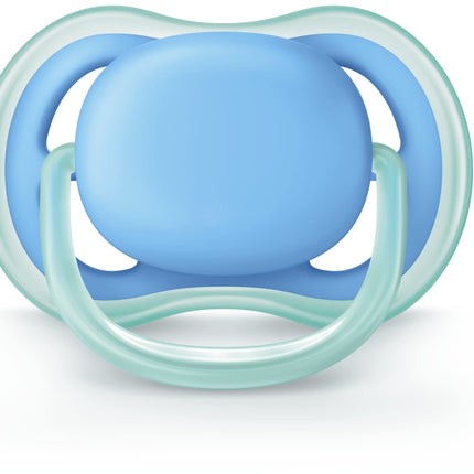 Philips Avent Ultra Air Pacifier, 6-18 Months, Blue/Green, 2 Pack, SCF244/22