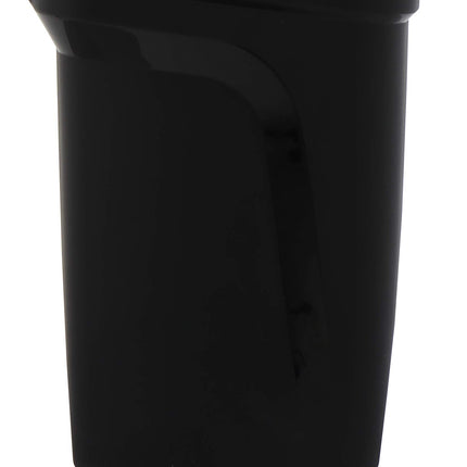 Tramontina Compact Black Polypropylene Compact Trash Can with a Galvanized Steel Rod 10L