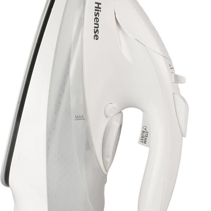 Hisense Steam Iron for Clothes-2800W Powerful Steam of 30 gm/min, water tank with 0.3 L, Press Spray Function, Anti-Clacium, Anti-Drip, Vertical Stream, Auto-Shut off, H28SIWES1