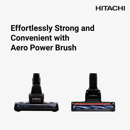 HITACHI Drum Vacuum Cleaner 2100 Watts, 18L Tank Dust Capacity, Aero Power Brush to Clean Efficiently, Metal Pipe, Dusting Brush & Crevice Nozzle, Washable Filter, Best for Home & Office, CV955NBLGCM