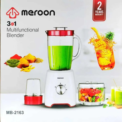 Meroon 3 in 1 Blender 1.6L/MB-2163