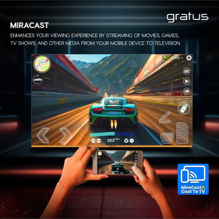 Gratus WebOS Powered 4K Edgeless UHD 58 Inch LED SMART TV With ThinQ AI, Quad Core Processor, Dolby Audio, Model- LT58W4K23H