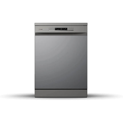 Hisense 13 Place Settings Freestanding Dishwasher, HS622E90G, Titanium Grey