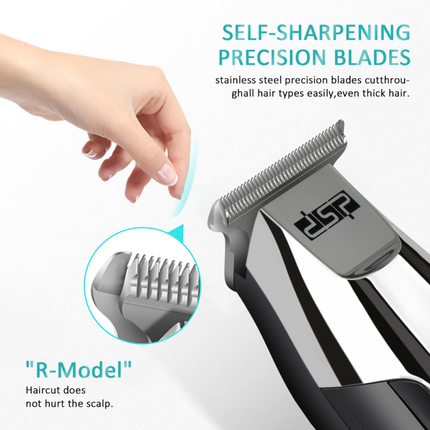 DSP men's shaver, continuous use up to 3 hours, black/gray, three levels of shaving 1 / 2 / 3, with 1 year warranty/90286