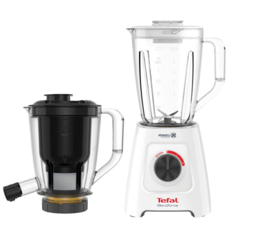 Tefal Blendforce 2 in 1 with Juicer attachment BL42Q , 600 W, 1L juicer extractor and a 2L blender