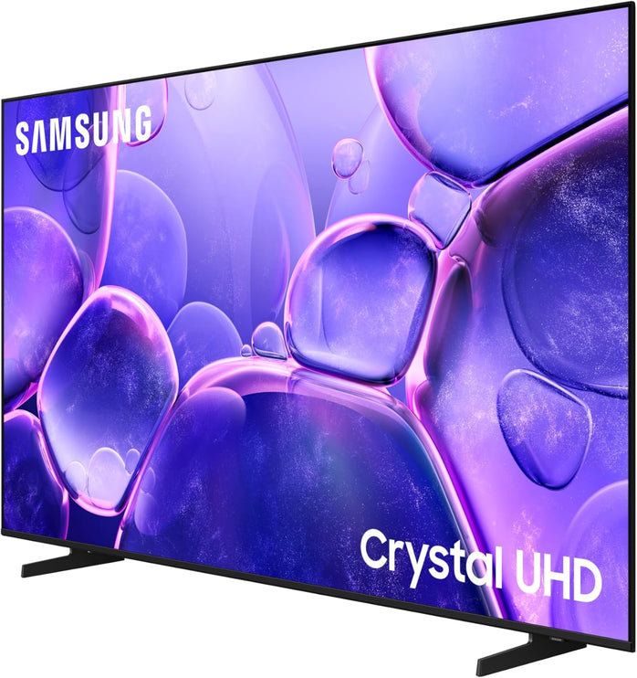 Samsung 85 Inch Crystal UHD TV, U8000F, 4K, Crystal Processor 4K, MetalStream Design, Samsung Knox Security, Endless Free Content, Smart TV, UA85U8000FUXZN (2025 - UAE Version)