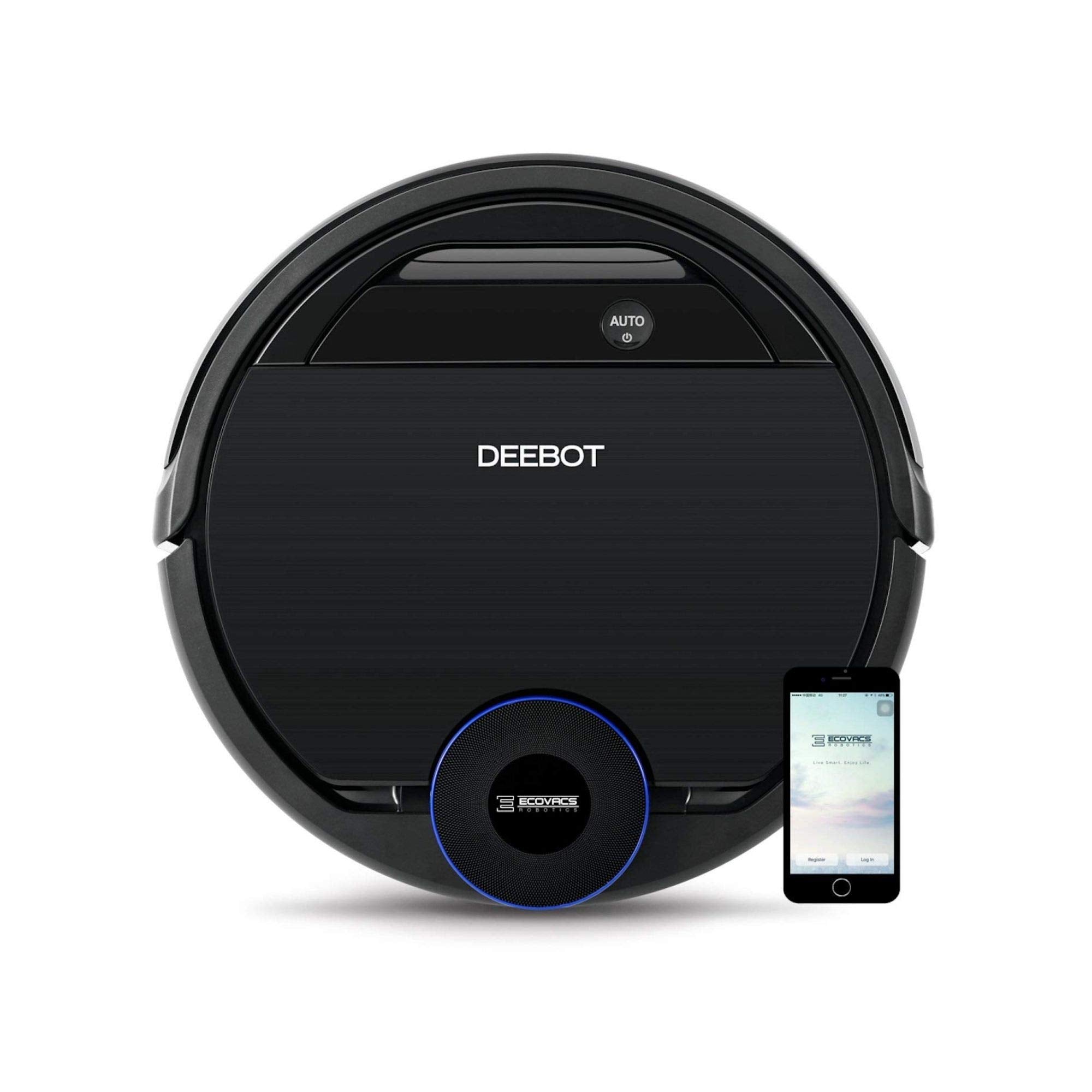Ecovacs Deebot OZMO 930, Smart Robotic Vacuum, for Carpet, Bare Floors, Pet Hair, with Intelligent Mapping, Ozmo Mopping Technology, Adaptive Floor Sensing Technology, and Compatible with Alexa