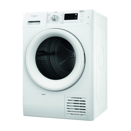 Whirlpool condenser tumble dryer: freestanding 8kg FFTCM118BGCC