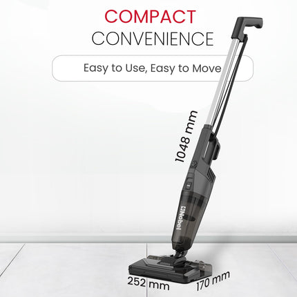 نوبل مكنسة كهربائية محمولة 2 في 1، خفيفة الوزن، شفط قوي، 600 واط، 18 كيلو باسكال، 18 Lتدفق الهواء /ثانية، كفاءة قصوى بنسبة 20% مع فلتر HEPA و0.6L سعة خزان الغبار NVC19T