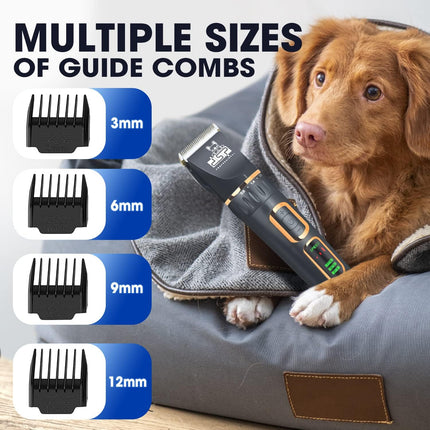 DSP® Dog Clippers for Grooming Dog Grooming Clippers 3-Speed Low Noise Dog Hair Clippers for Small & Large Dog