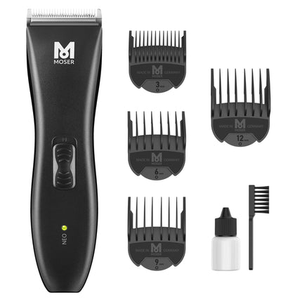 ماكينة حلاقة شعر موسر نيو الاحترافية اللاسلكية للرجال (صنع في ألمانيا) | تقنية الشفرة السحرية | مدة تشغيل ٩٠ دقيقة | شحن سريع مع مؤشر شحن LED (١٨٨٦-٠١٥١)