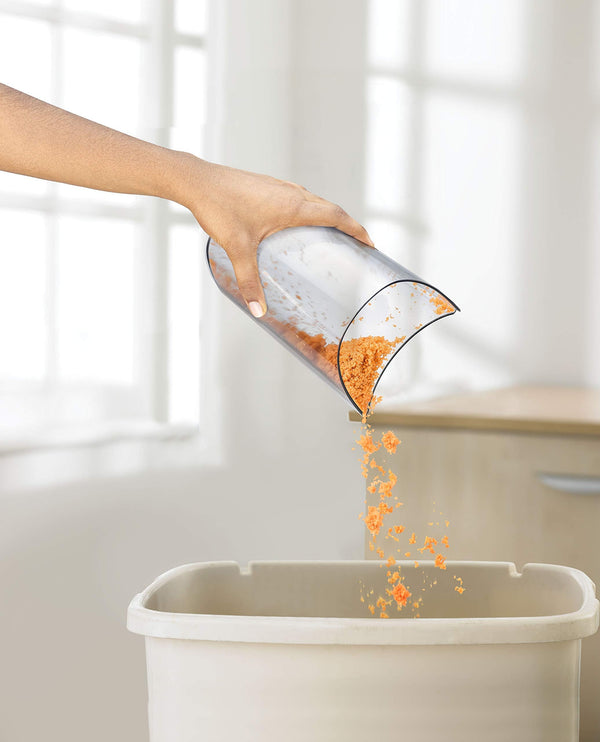 Black & Decker 250W juicer with pulp separator, large fruit feed chute, white/gray - JE250-B5