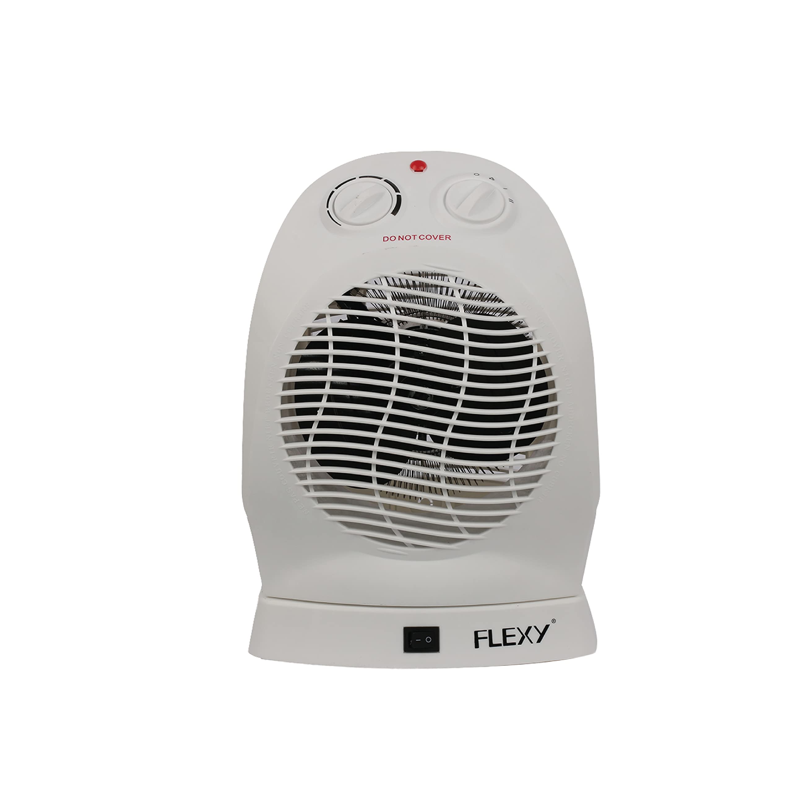 Flexy Germany 2000 Watts Portable Room Space Fan Heater With 3 Heat Adjustments- 180° Oscillation…, White, Ffh7718_Mm, Ffh7717  فلكسي مدفاة محمولة بمروحة للغرفة بقدرة 2000 واط مع 3 تعديلات للحرارة - تذبذب 180 درجة...، ابيض