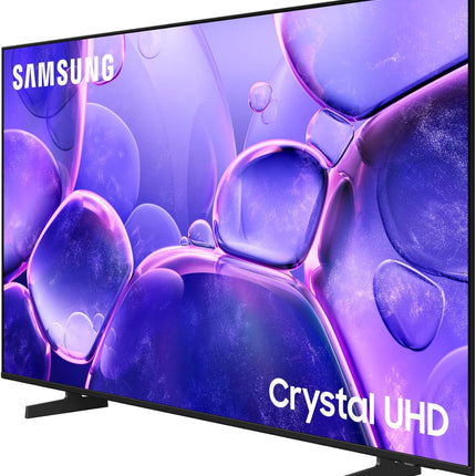 Samsung 55 Inch Crystal UHD TV, U8000F, 4K, Crystal Processor 4K, MetalStream Design, Samsung Knox Security, Endless Free Content, Smart TV, UA55U8000FUXZN