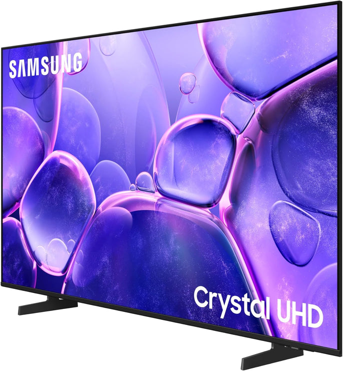 Samsung 55 Inch Crystal UHD TV, U8000F, 4K, Crystal Processor 4K, MetalStream Design, Samsung Knox Security, Endless Free Content, Smart TV, UA55U8000FUXZN