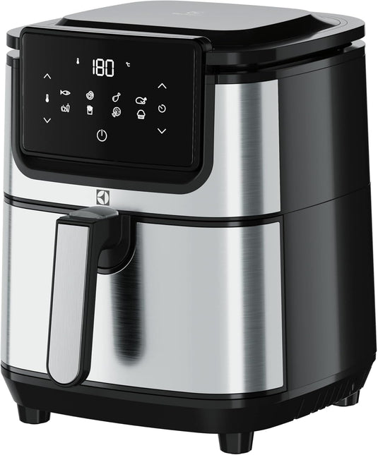 Electrolux 3.5L XL Digital Air Fryer 1500W with Rapid Hot Air Technology, 8 Preset Programs for Frying, Grilling, Broiling, Roasting, Baking, Toasting, Cooking, Auto-Off, Touch Control, ‎E5AF1-710S