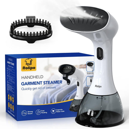 Rolipo Steam iron, Garment Steamer Clothes for Home, Office, Travel, Upgraded 400ML Large Capacity Water Tank, Wrinkle Remover with iron steamer